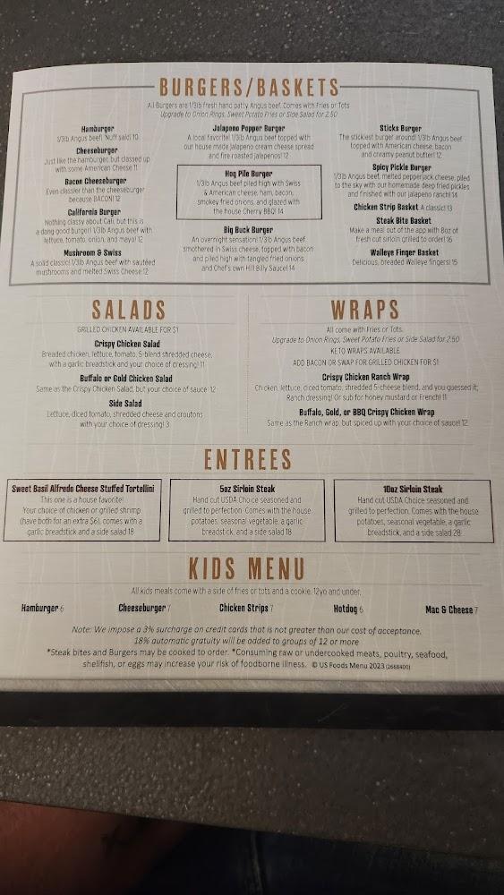 The Sticks Bar and Grill Menu image 3